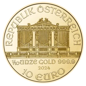 1/10 oz златна монета Виенска Филхармония - Image 1