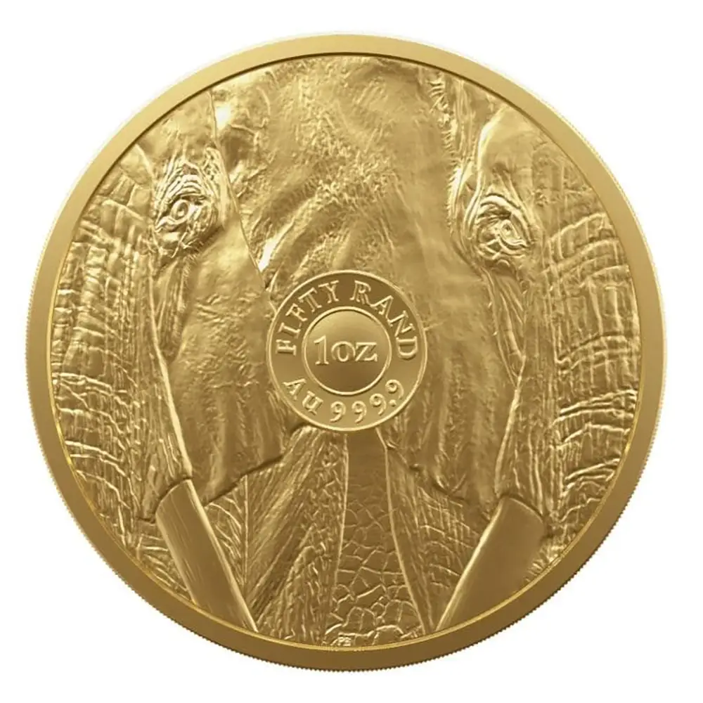 1 oz златна монета Слон Южна Африка – Големите 5
