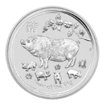 1 oz Сребърна Монета Австралийски Лунар Годината на Прасето 2019