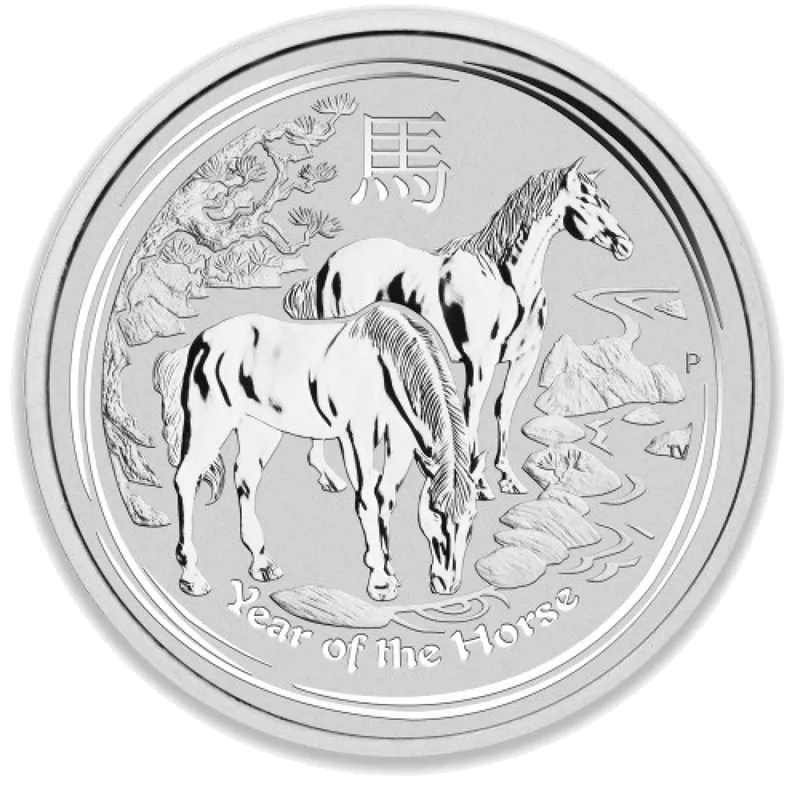 1 oz Сребърна Монета Австралийски Лунар Годината на Коня 2014