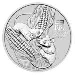 1 oz Сребърна Монета Австралийски Лунар Годината на Мишката 2020