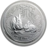1 oz Сребърна Монета Австралийски Лунар Годината на Заека 2011