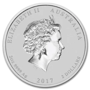 1 oz Сребърна Монета Австралийски Лунар Годината на Петела 2017 - Image 2