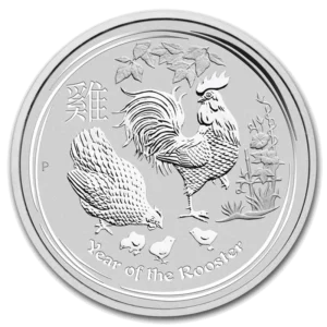 2 oz Сребърна Монета Австралийски Лунар Годината на Петела 2017 - Image 1