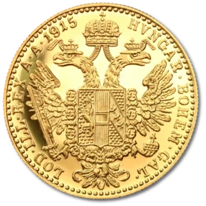 1 дукат Златна монета 1 дукат Франц Йосиф I, Австрия, 1915 г. - Image 2