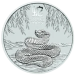 1 oz Сребърна Монета Австралийски Лунар Годината на Змията 2025