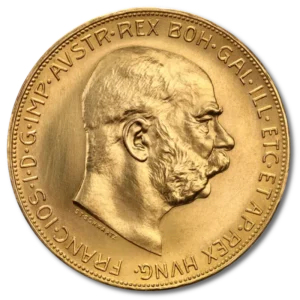 100 корони Златна монета Франц Йосиф I, Австрия, 1915 г. - Image 1