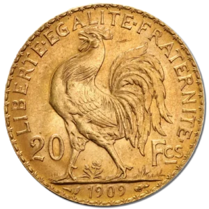20 Френски Франка Златна Монета Мариана 1907–1914 - Image 2