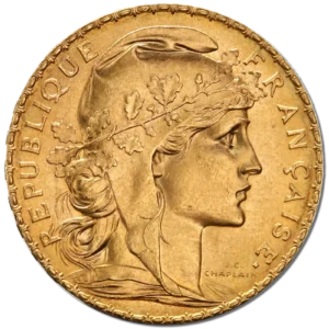 20 Френски Франка Златна Монета Мариана 1907–1914 - Image 1