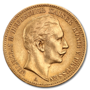 20 Марки Император Вилхелм II Прусия Златна Монета 1888-1913 - Image 1