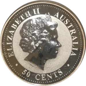1/2 oz Сребърна Монета Австралийски Лунар Куче 2006 - Image 2