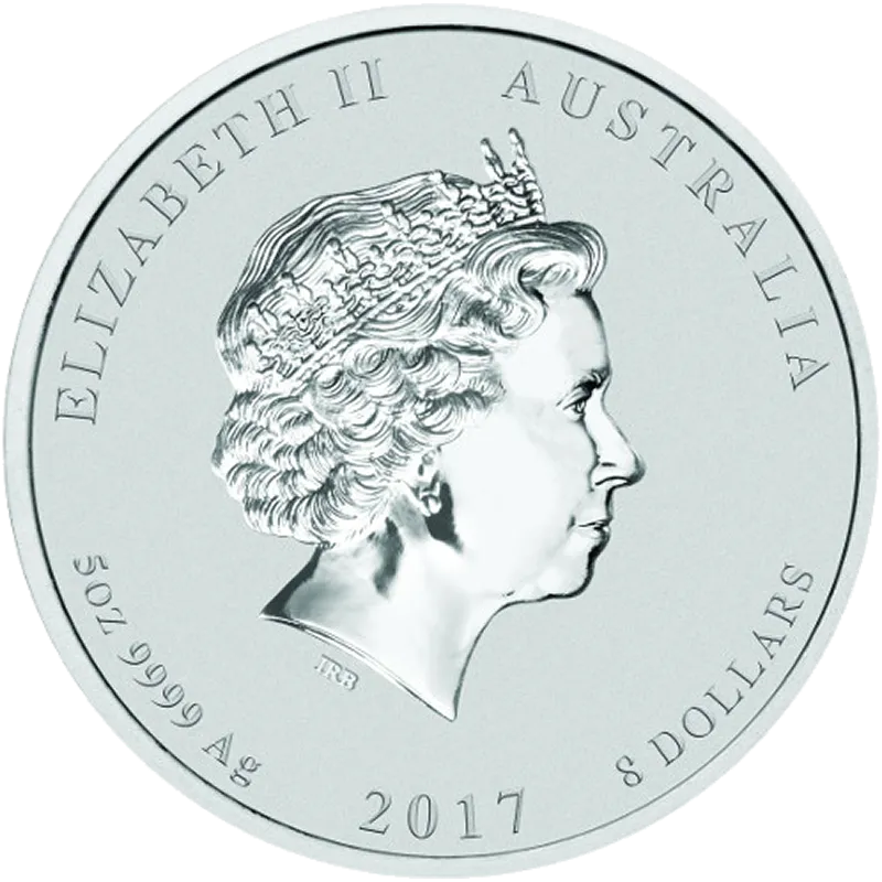 5 oz Сребърна Монета Австралийски Лунар Годината на Петела 2017