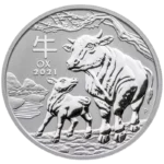 1/2 oz Сребърна Монета Австралийски Лунар Вол 2021