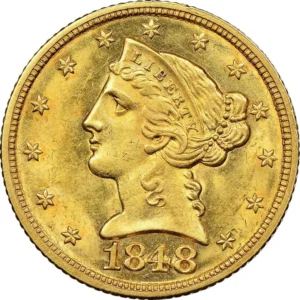 8.36 гр. Златна Монета 5 Американски Долара Liberty Head 1839- 1908 - Image 2