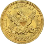 8.36 гр. Златна Монета 5 Американски Долара Liberty Head 1839- 1908