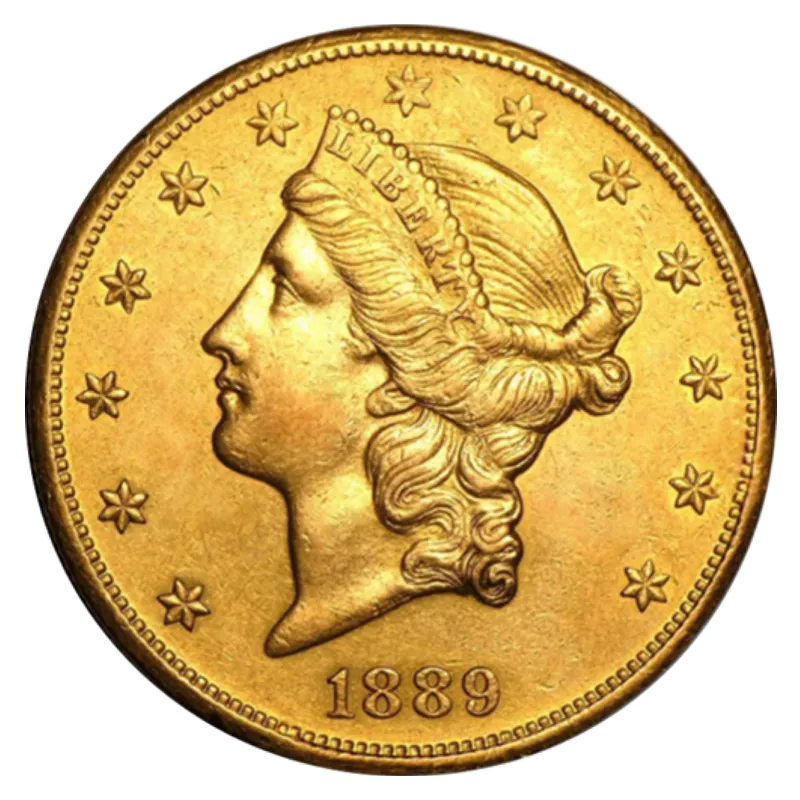 33.43 гр. Златна Монета 20 Американски Долара Liberty Head 1850- 1907
