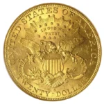 33.43 гр. Златна Монета 20 Американски Долара Liberty Head 1850- 1907