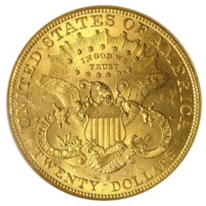 33.43 гр. Златна Монета 20 Американски Долара Liberty Head 1850- 1907 - Image 1