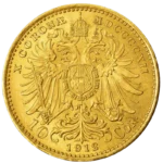 3.39 гр. Златна Монета 10 Корони Франц-Йосиф I Австрия 1912