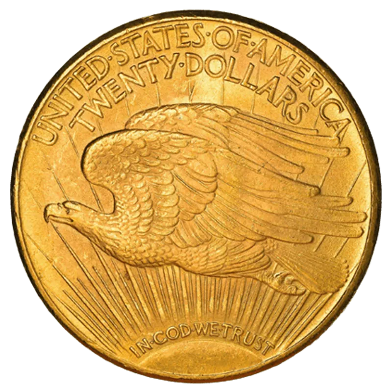 33.43 гр. Златна Монета 20 Американски Долара Двоен Орел Saint- Gaudens 1907- 1933