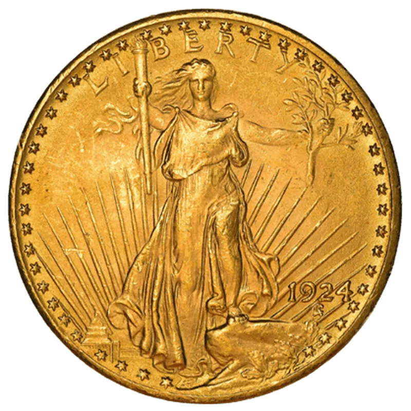 33.43 гр. Златна Монета 20 Американски Долара Двоен Орел Saint- Gaudens 1907- 1933