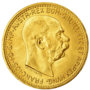 3.39 гр. Златна Монета 10 Корони Франц-Йосиф I Австрия 1912 - Image 2