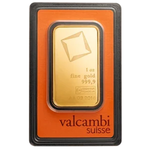 31.1 гр. ( 1 toz. ) Златно Кюлче Valcambi Швейцария - Image 2