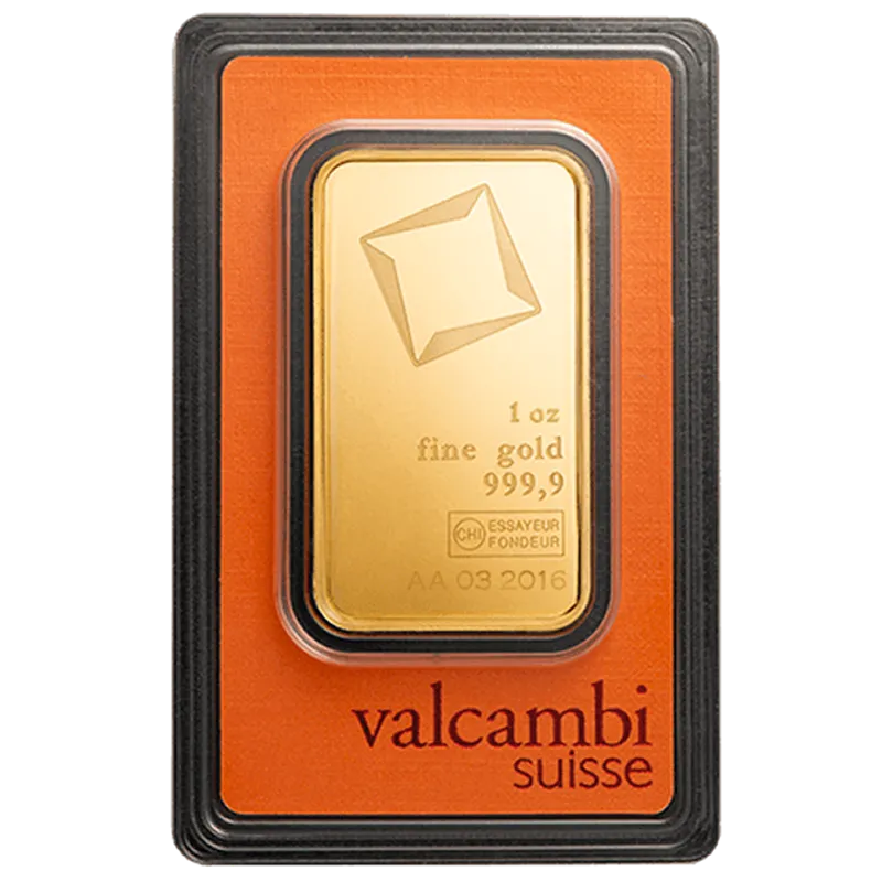 31.1 гр. ( 1 toz. ) Златно Кюлче Valcambi Швейцария